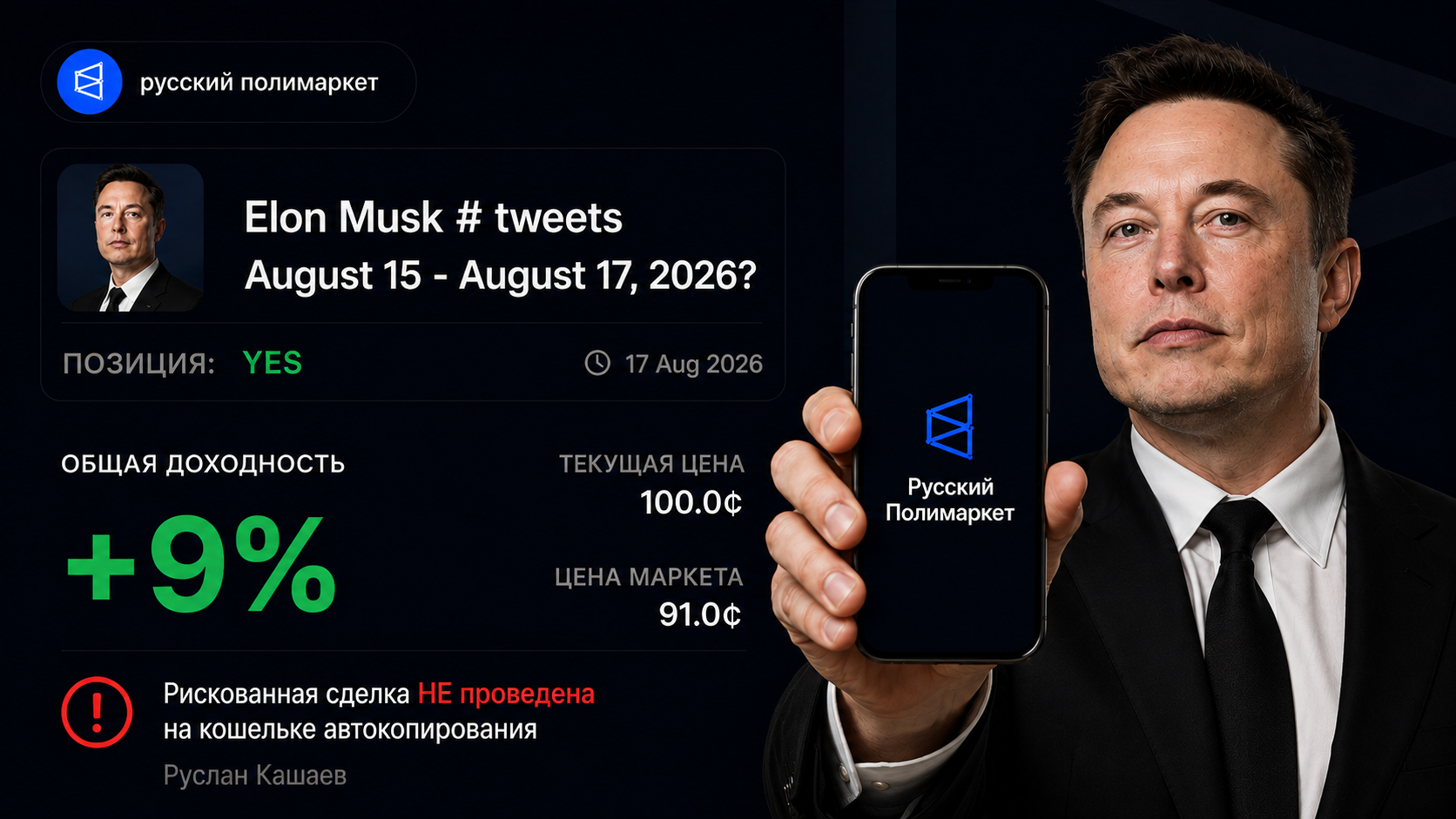 Операция +9% · твиты Илона